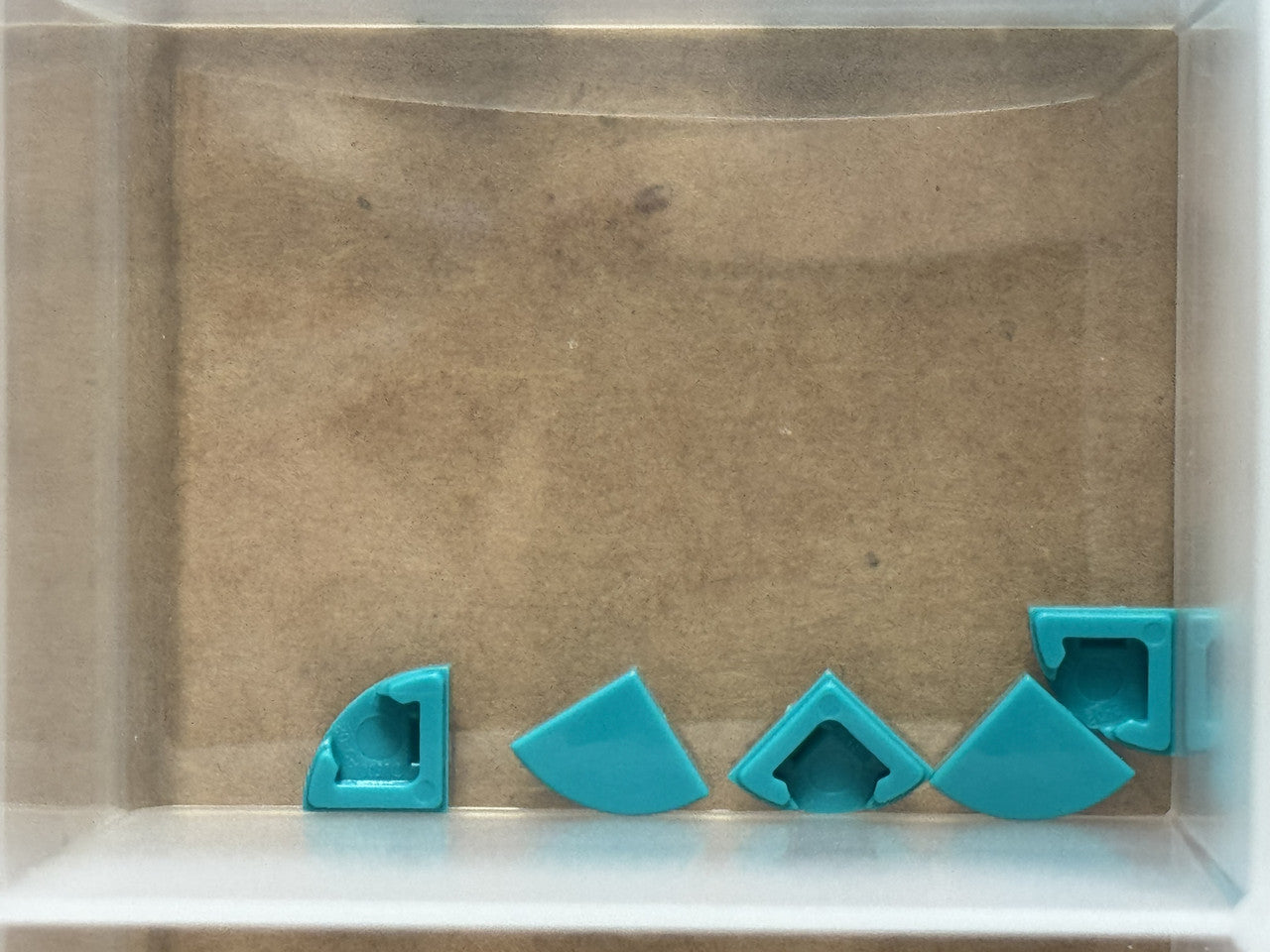 LEGO Parts - Dark Turquoise Tile, Round 1 x 1 Quarter - No 25269 - QTY 5