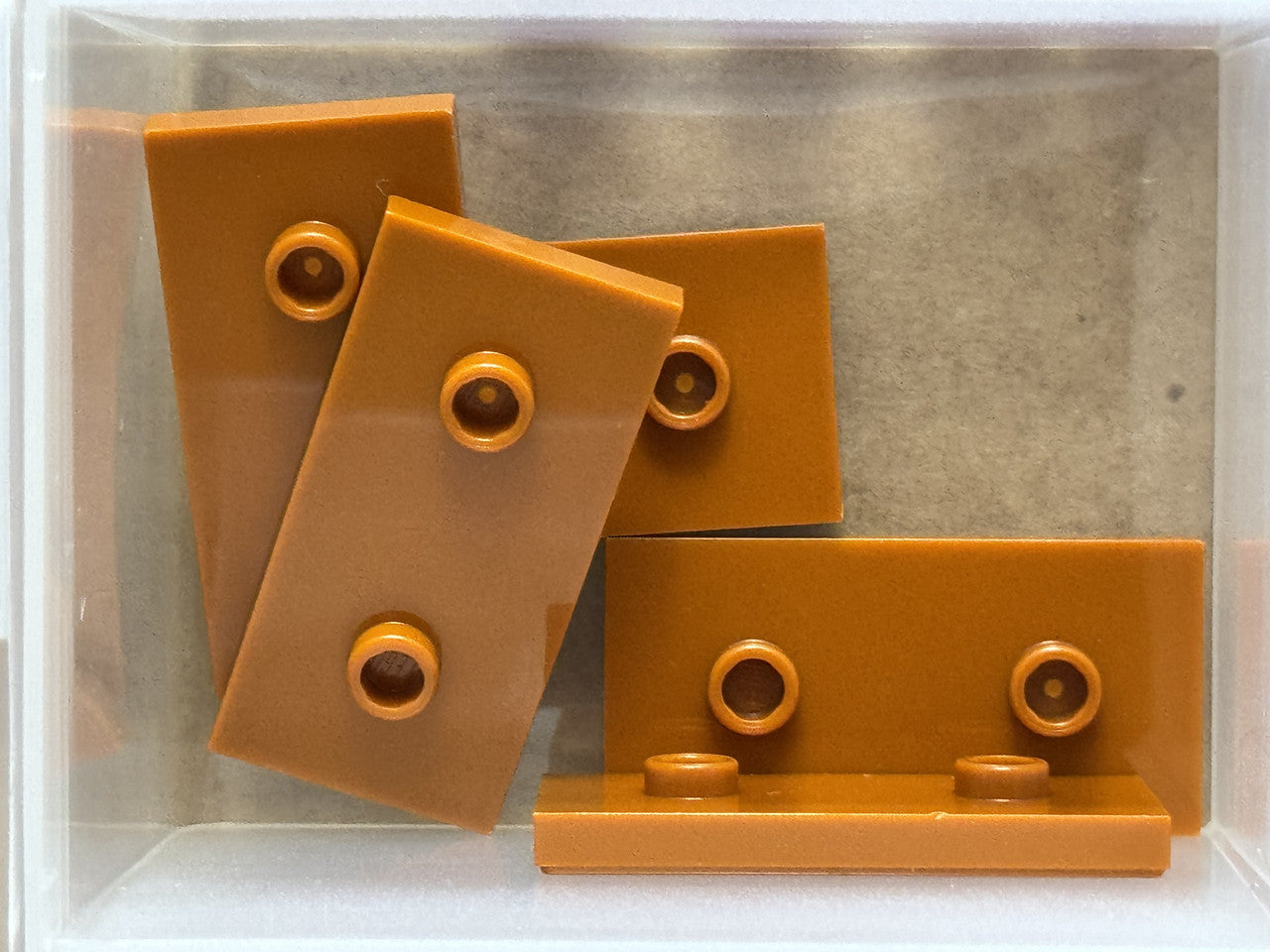LEGO Parts - Dark Orange Plate 2 x 4 2 Studs (Double Jumper) - No 65509 - QTY 5