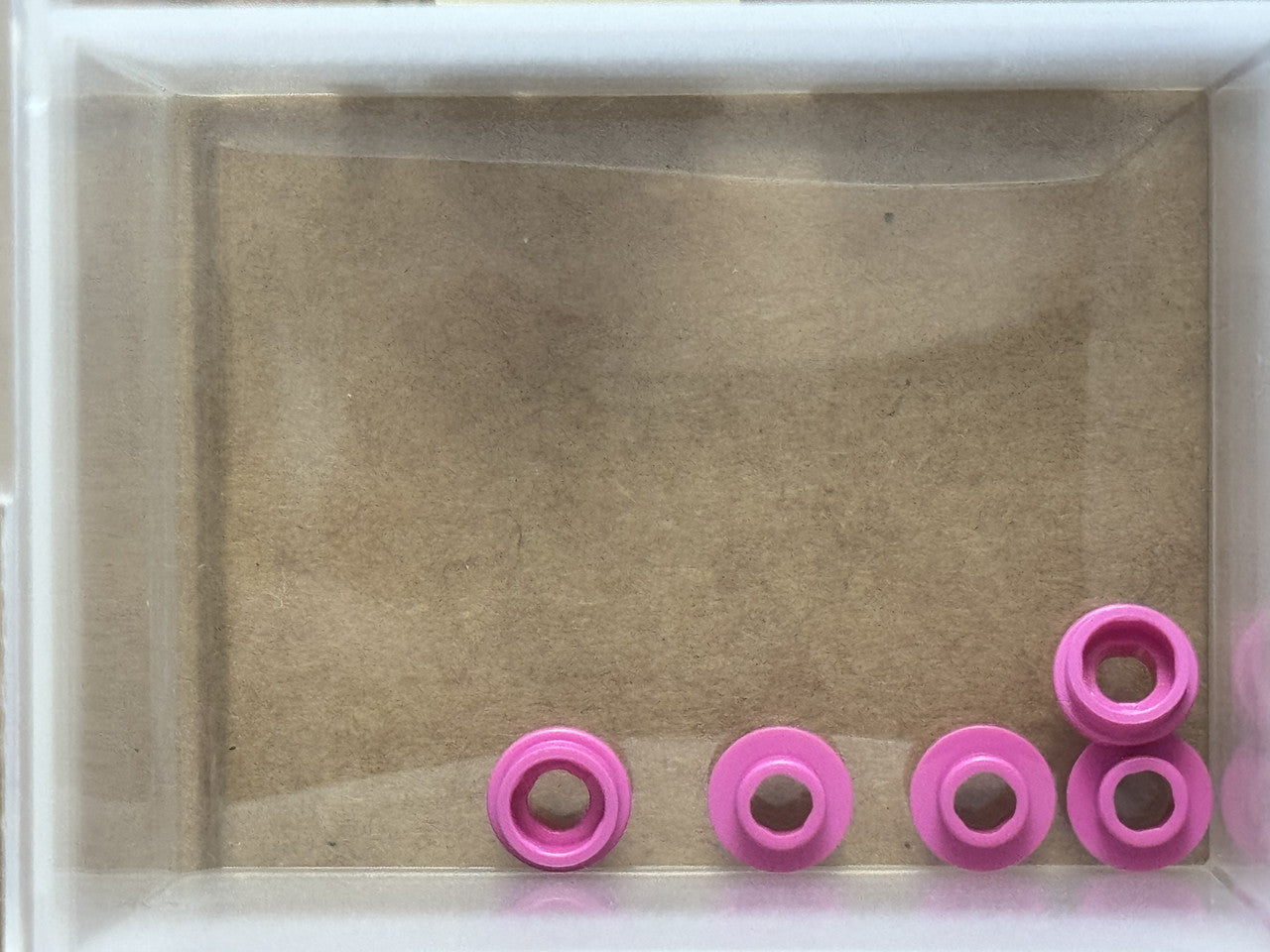 LEGO Parts - Dark Pink Plate, Round 1 x 1 with Open Stud - No 85861 - QTY 5