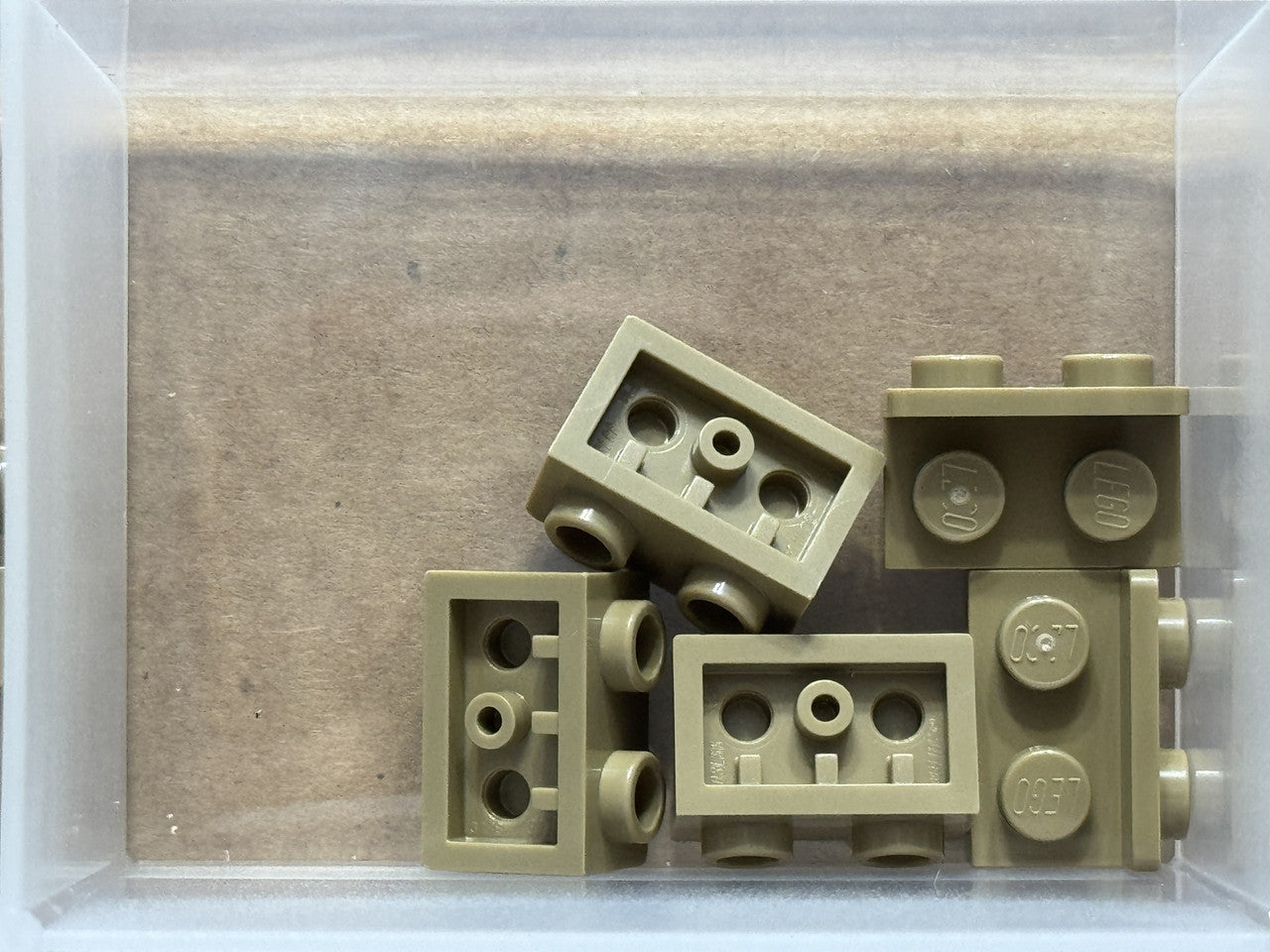 LEGO Parts - Dark Tan Bracket 1 x 2 - 1 x 2 Inverted - No 99780 - QTY 5