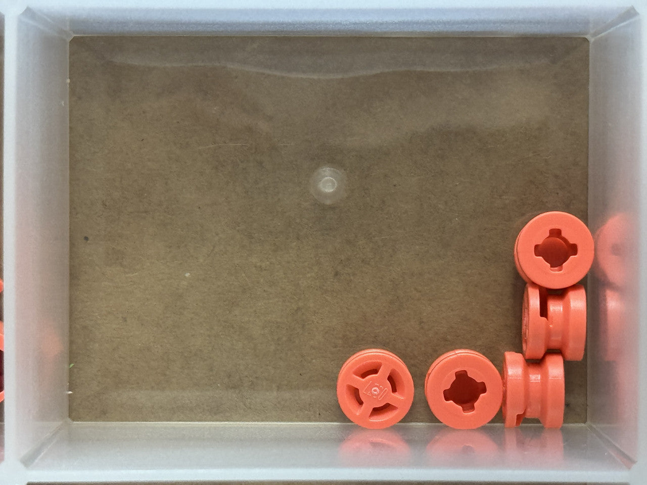 LEGO Parts - Coral Wheel 8mm D. x 6mm with Slot - No 34337 - QTY 5