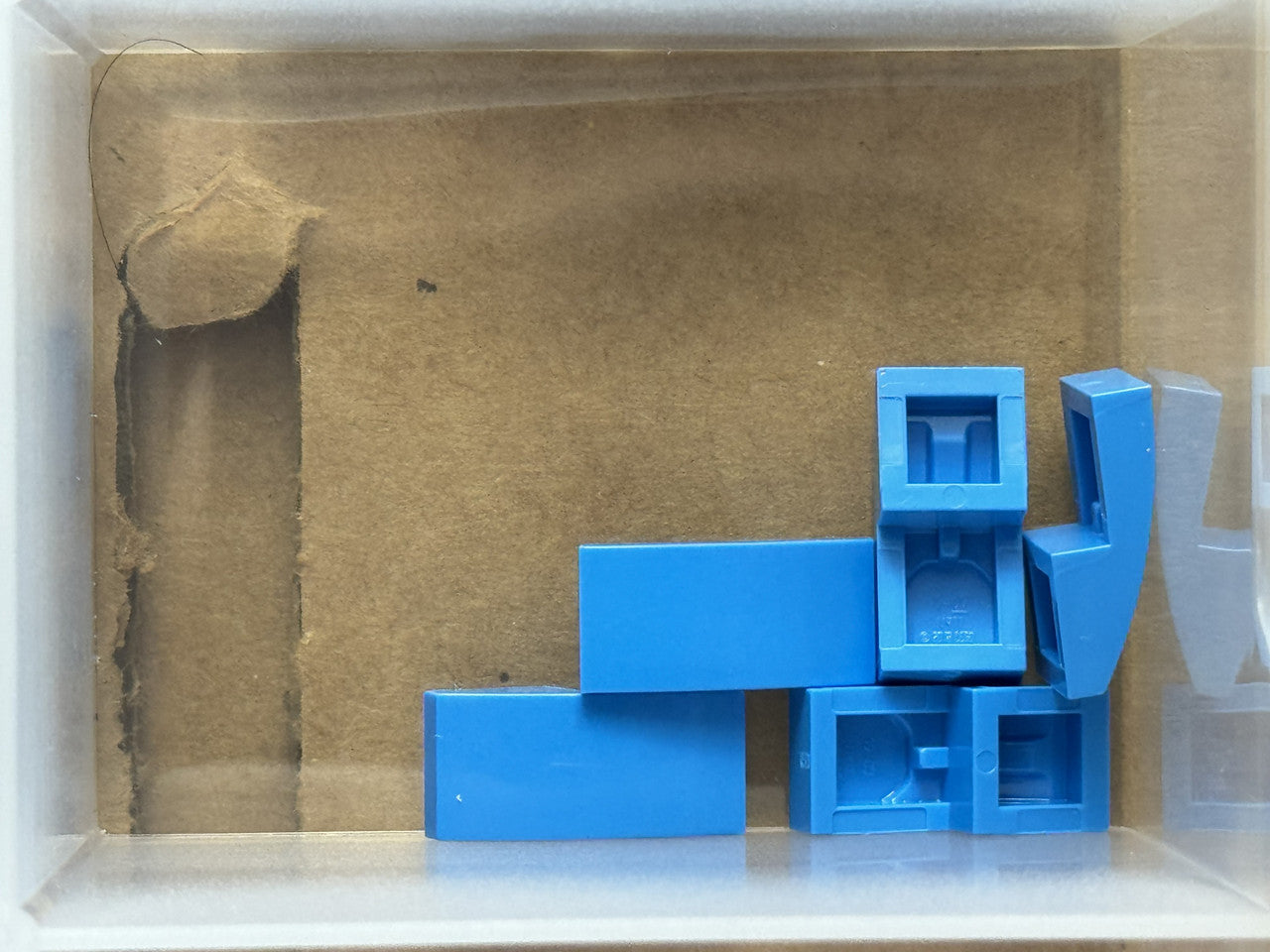 LEGO Parts - Dark Azure Slope, Curved 2 x 1 x 2/3 - No 11477 - QTY 5