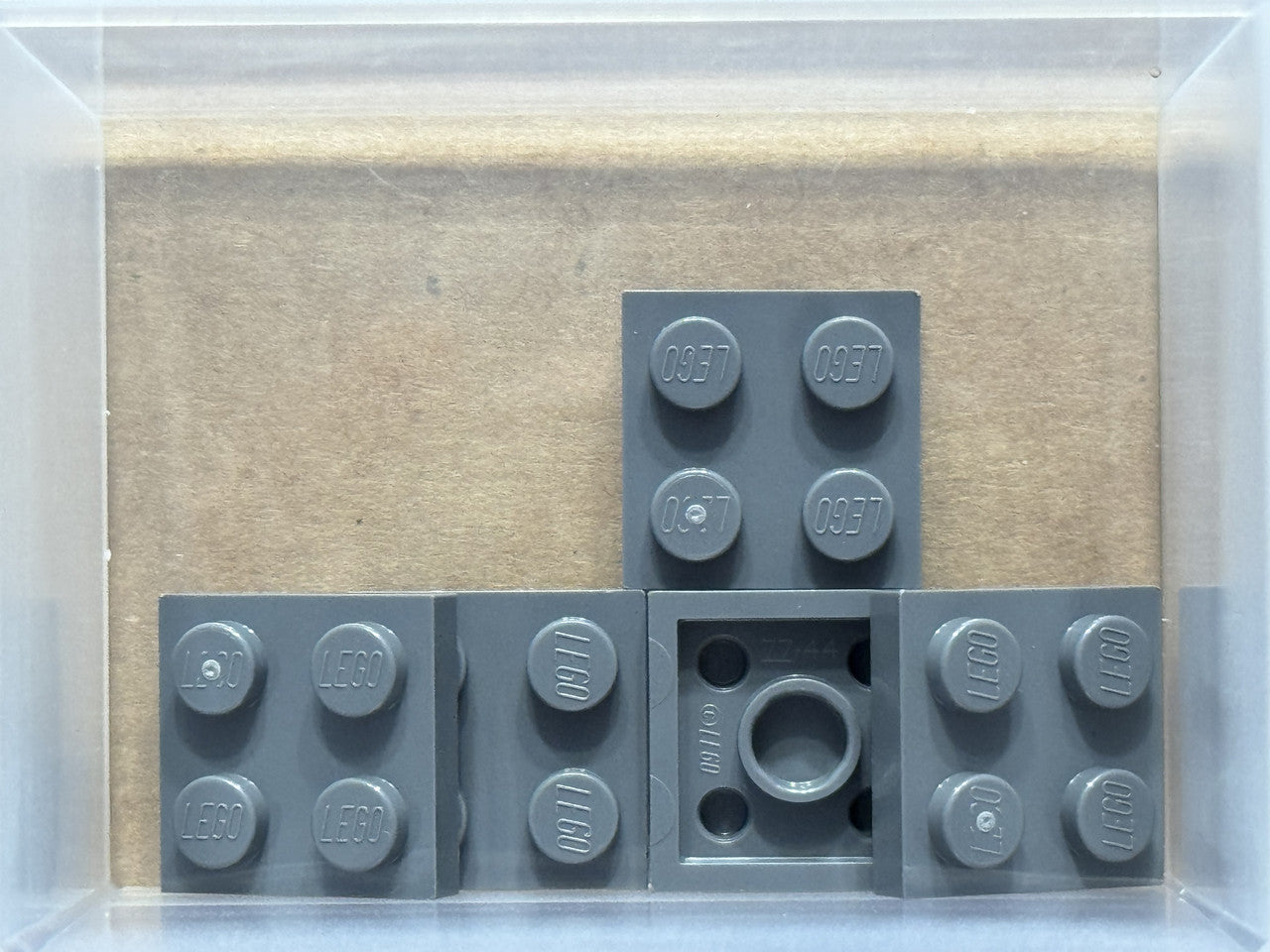 LEGO Parts - Dark Bluish Gray Plate 2 x 2 - No 3022 - QTY 5