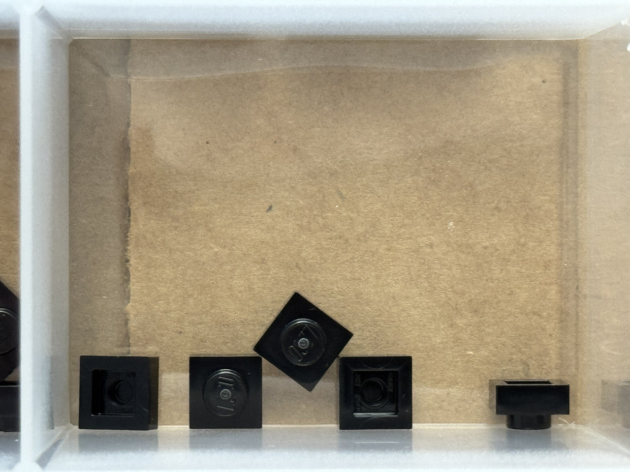 LEGO Parts - Black Plate 1 x 1 - No 3024 - QTY 5