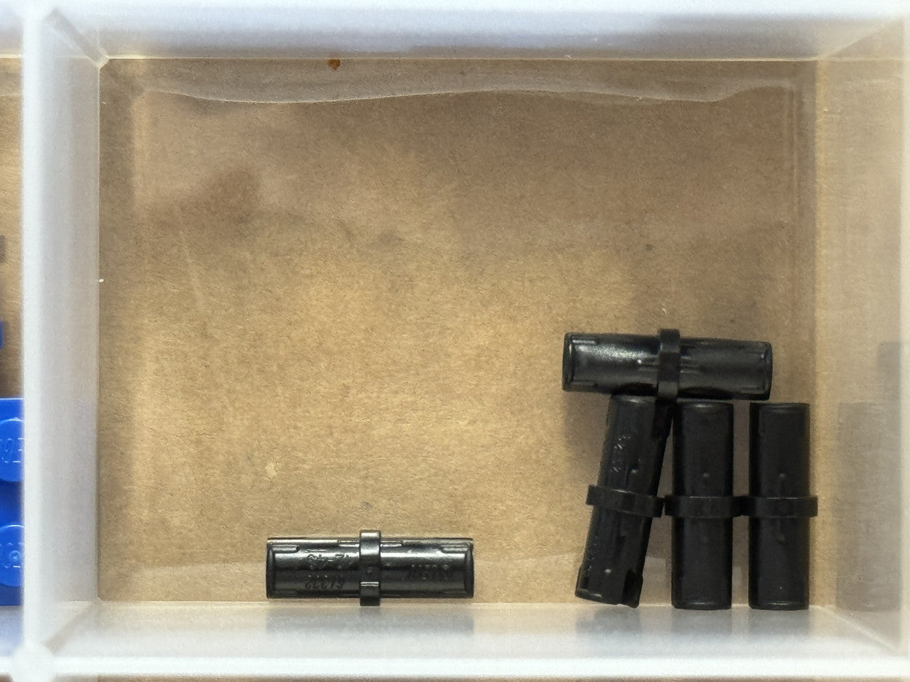 LEGO Parts - Black Technic, Pin with Short Friction Ridges - No 2780 - QTY 5