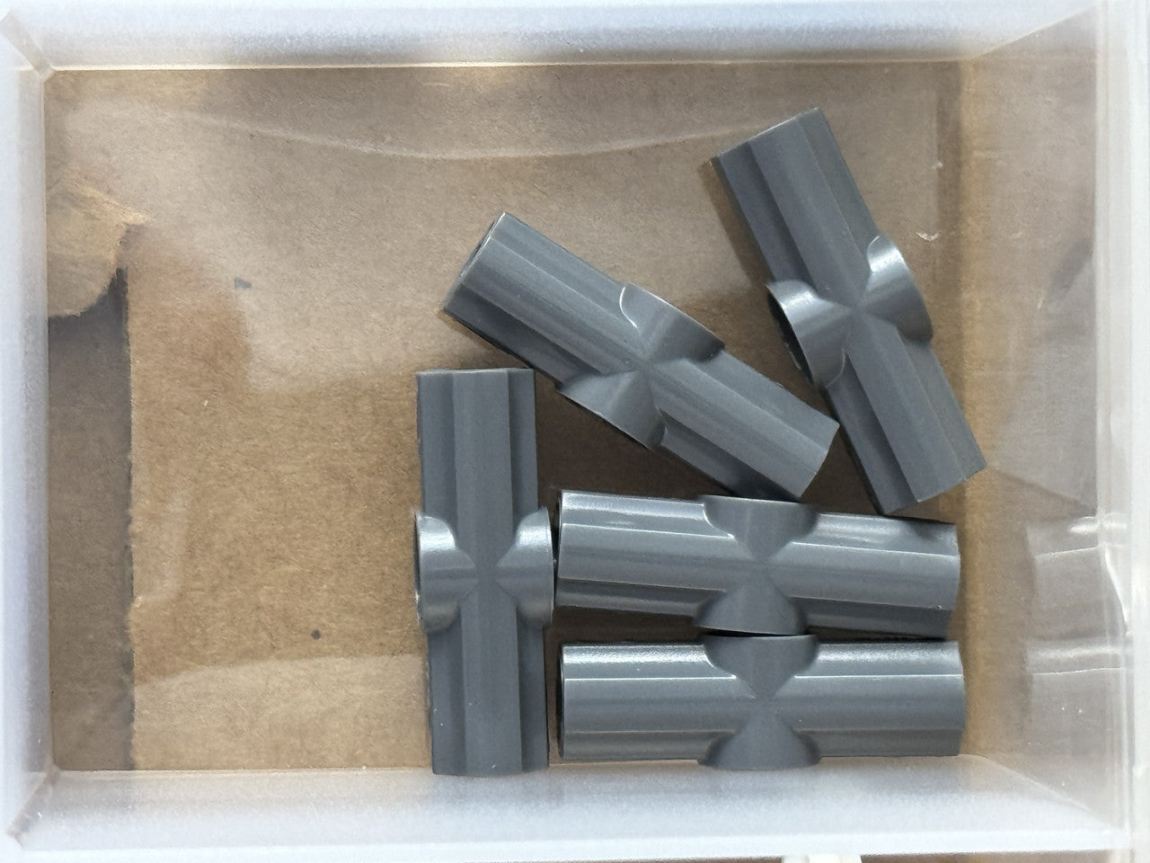 LEGO Parts - Dark Bluish Gray Technic, Axle and Pin Angled #2 - No 32034 - QTY 5