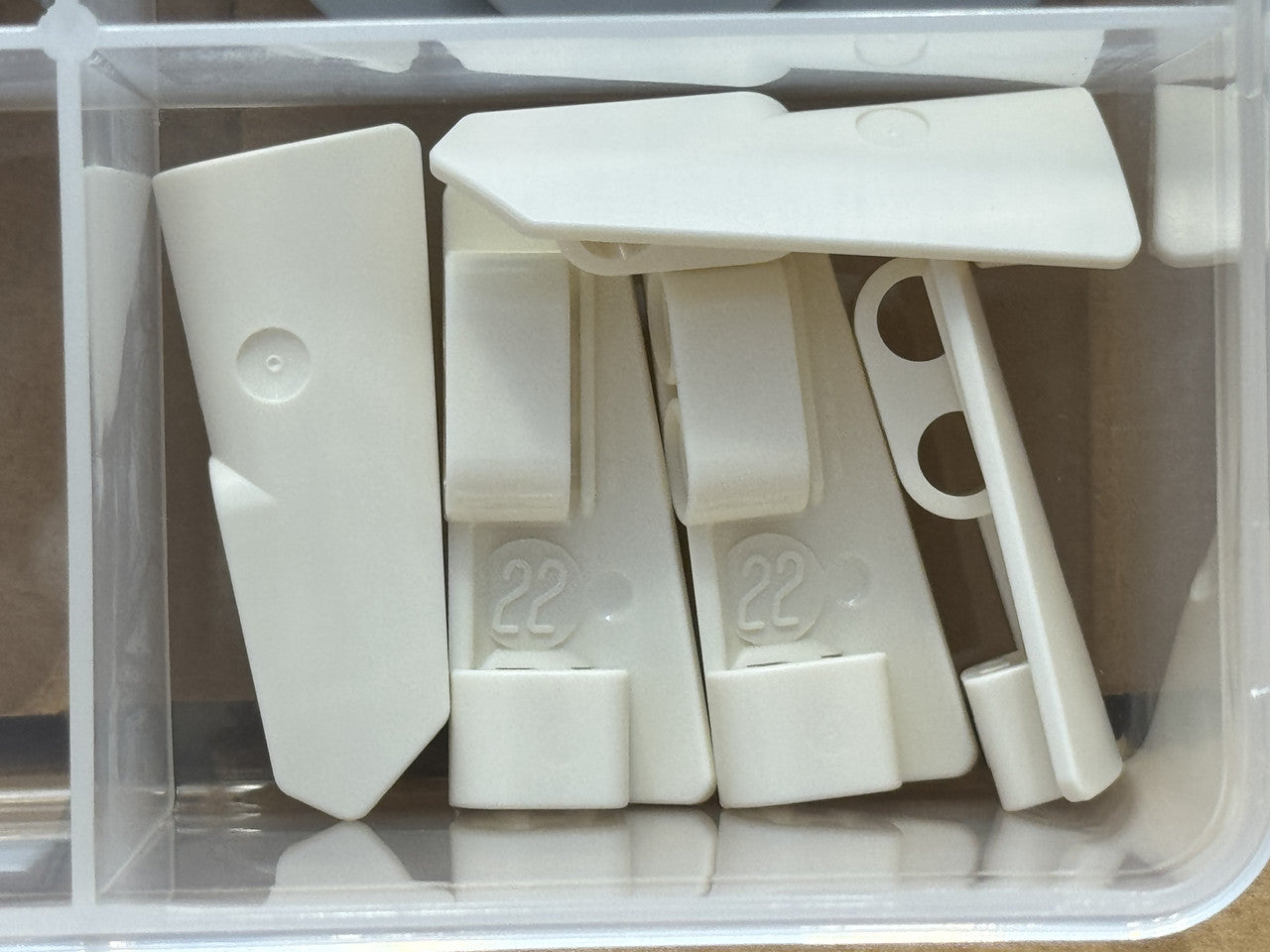 LEGO Parts - White Technic, Panel Fairing #22 Side A - No 11947 - QTY 5