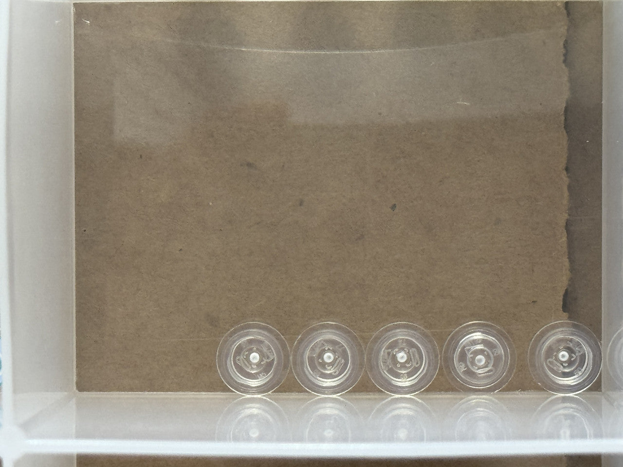 LEGO Parts - Trans-Clear Plate, Round 1 x 1 - No 4073 - QTY 5