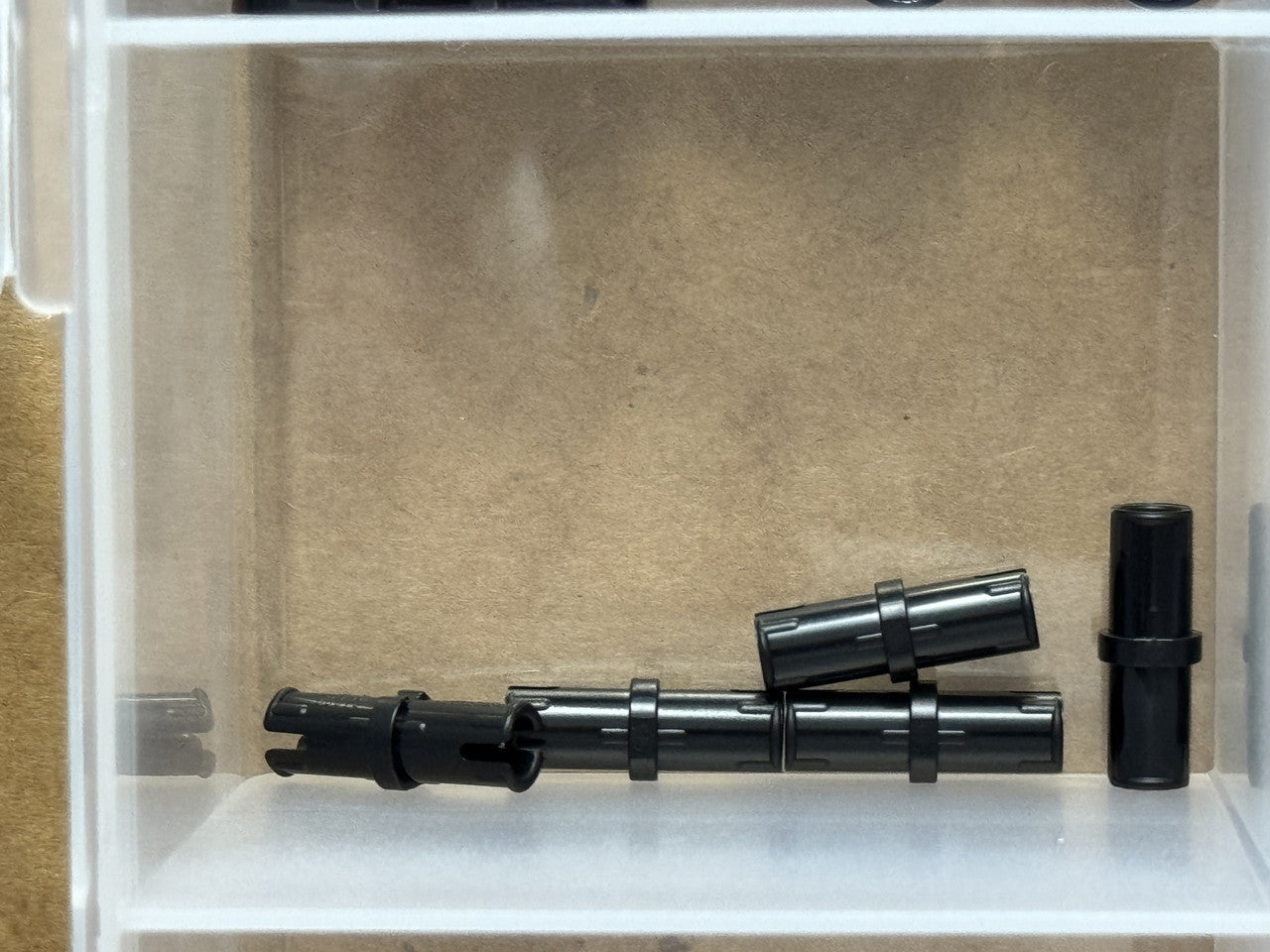 LEGO Parts - Black Technic, Pin with Short Friction Ridges - No 2780 - QTY 5