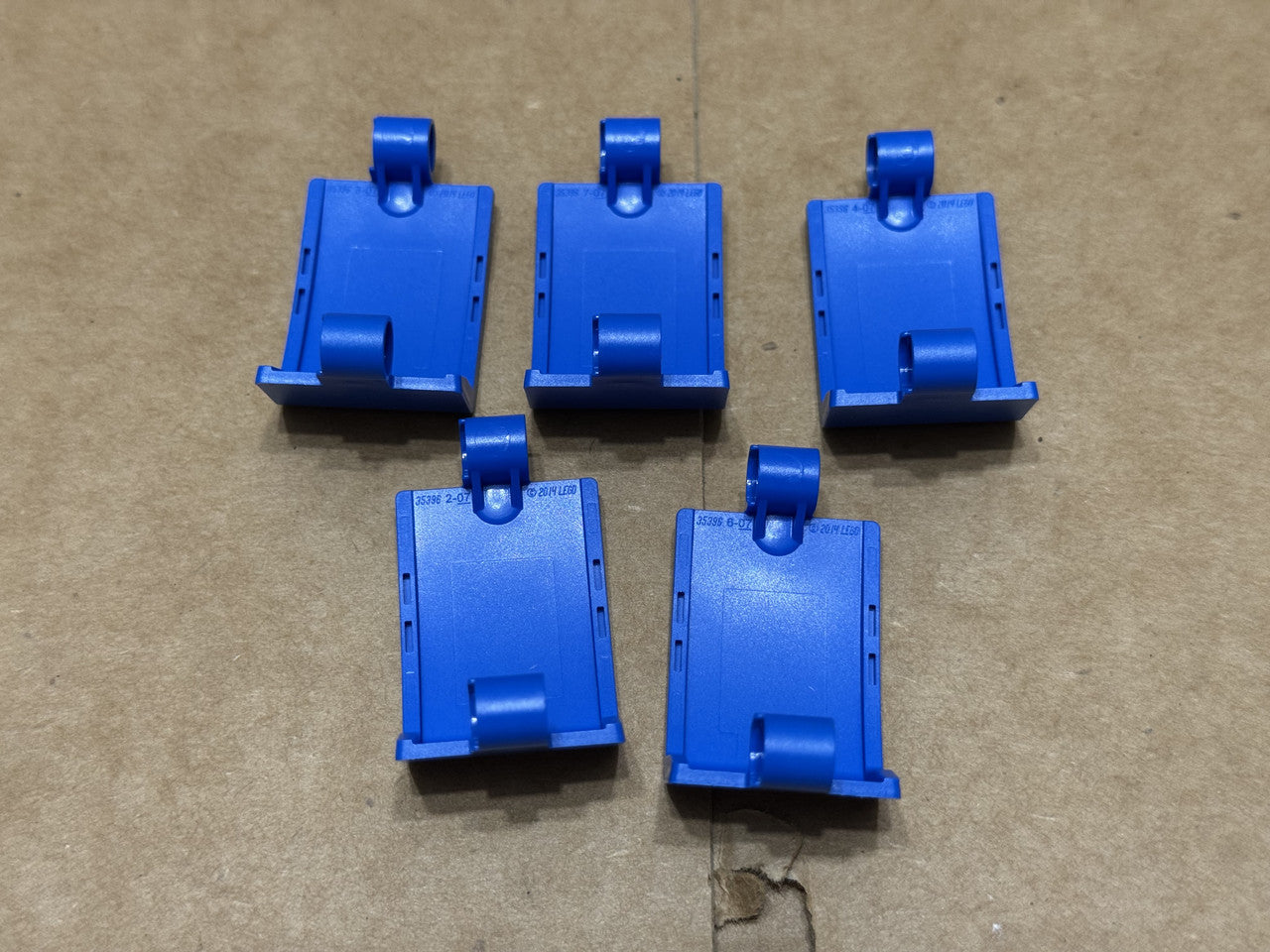 LEGO Parts - Blue Technic, Panel Curved 3 x 5 x 3 - No 24116 - QTY 5