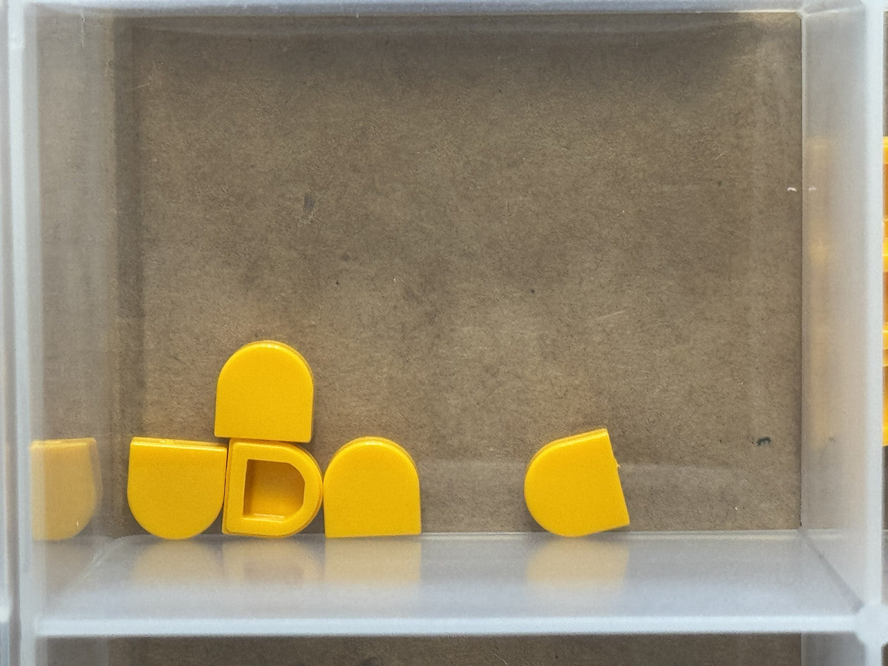 LEGO Parts - Bright Light Orange Tile Round 1 x 1 Half Circle - No 24246 - QTY 5