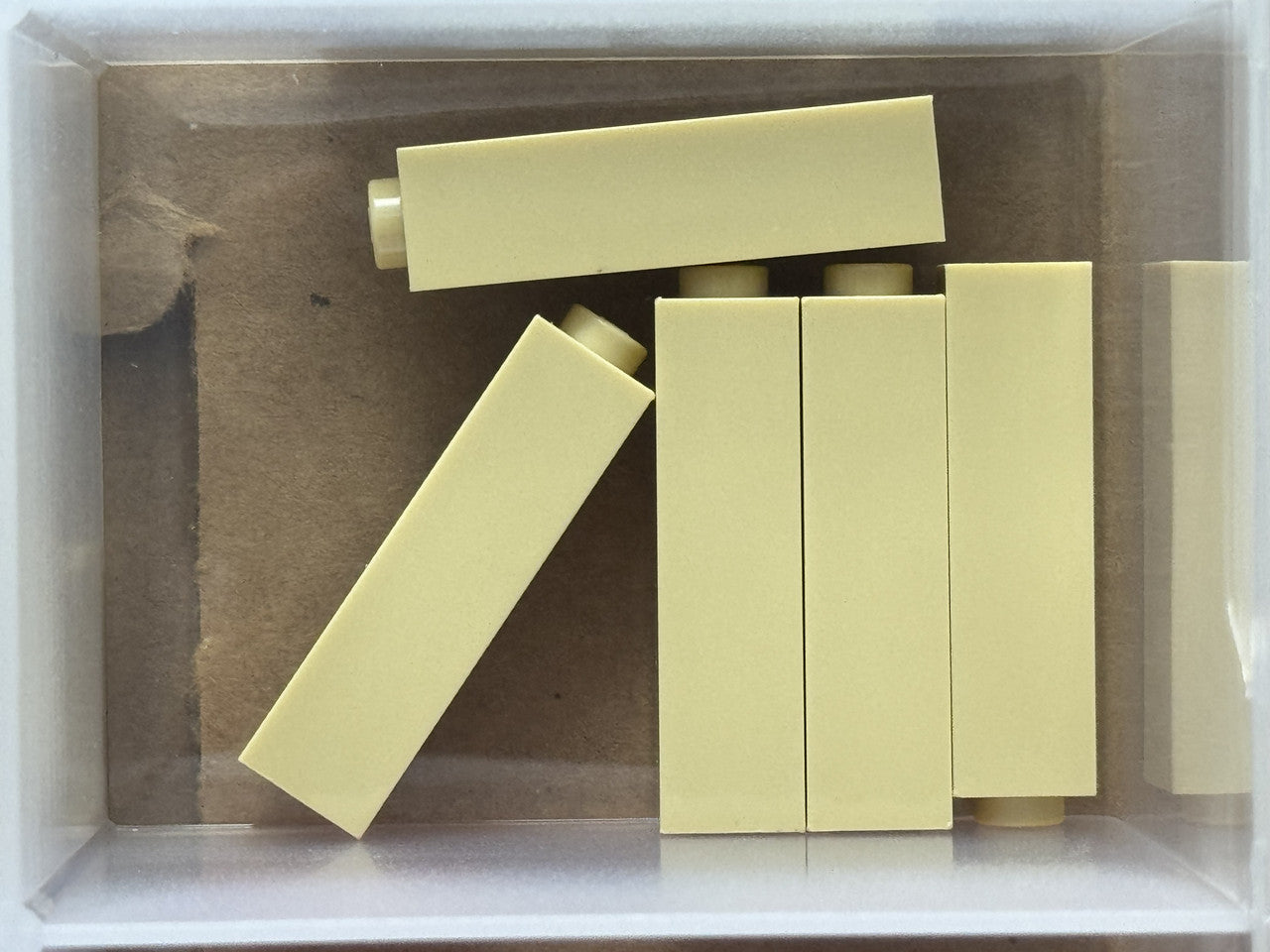 LEGO Parts - Tan Brick 1 x 1 x 3 - No 14716 - QTY 5