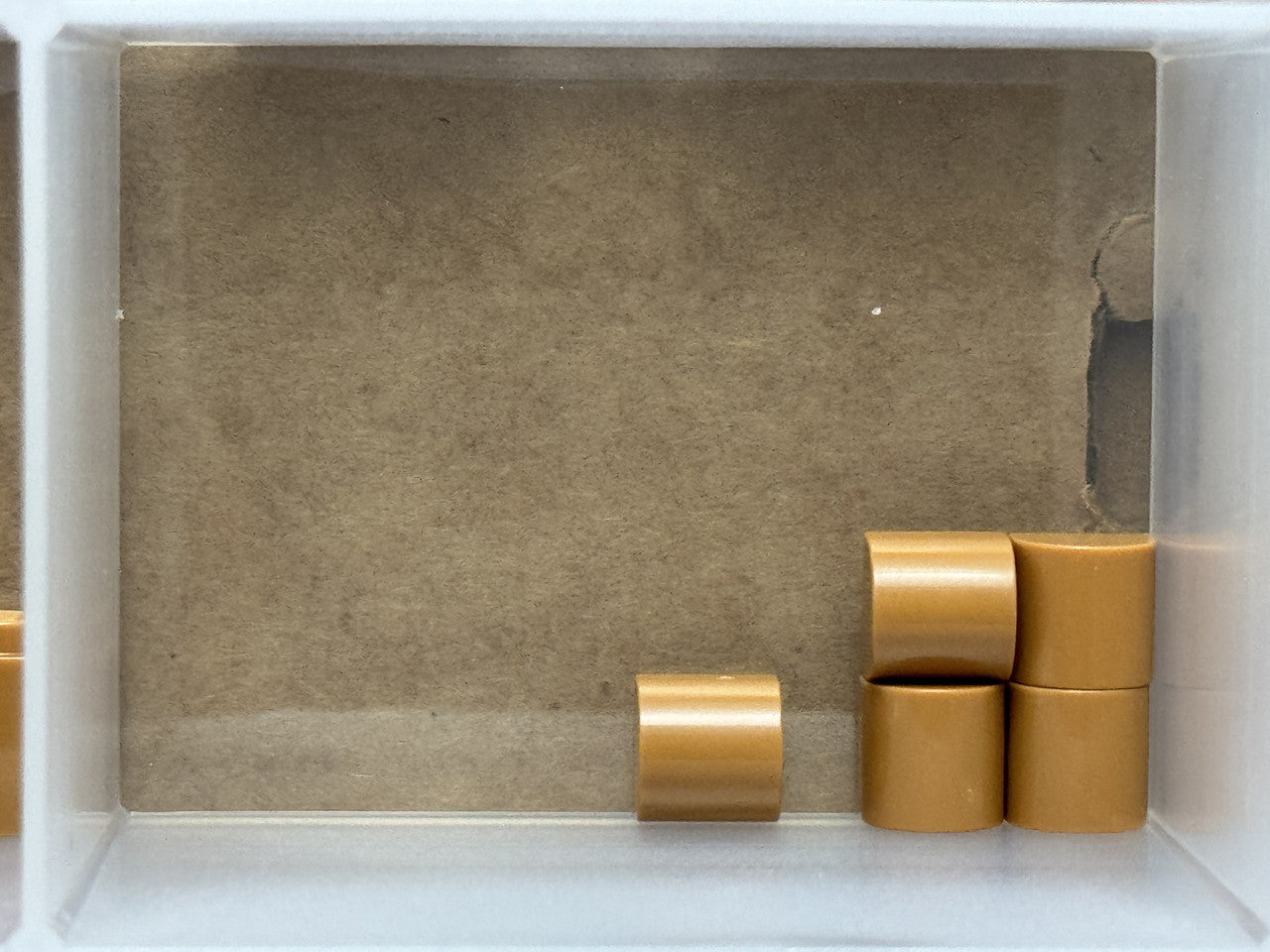 LEGO Parts - Medium Nougat Slope, Curved 1 x 1 x 2/3 Double - No 49307 - QTY 5