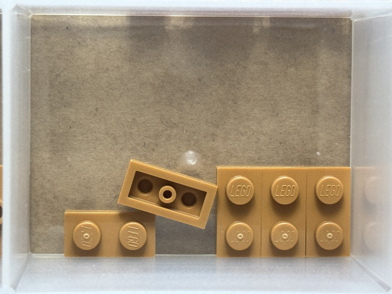 LEGO Parts - Medium Nougat Plate 1 x 2 - No 3023 - QTY 5