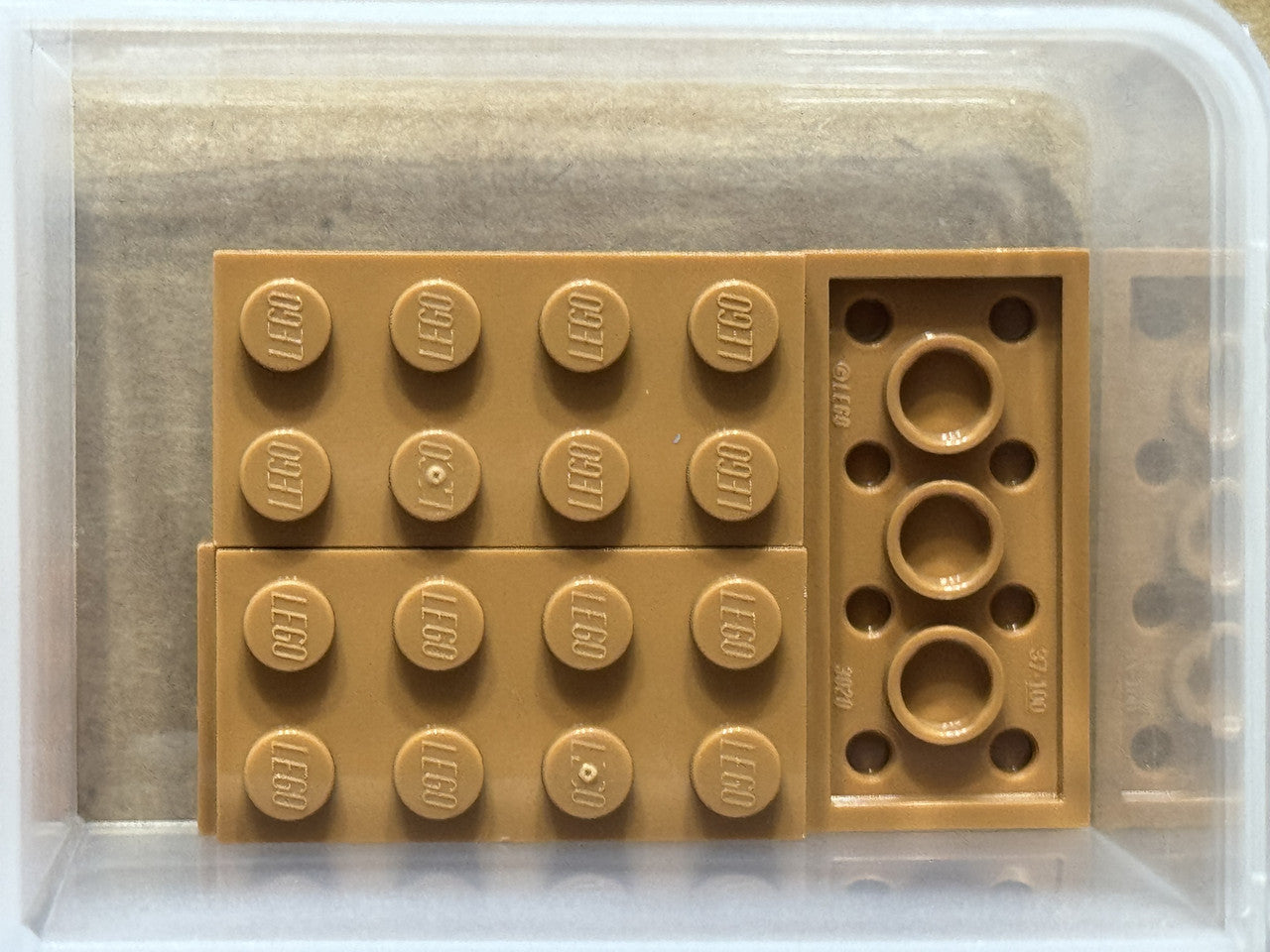 LEGO Parts - Medium Nougat Plate 2 x 4 - No 3020 - QTY 5