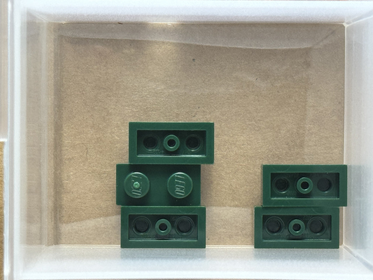 LEGO Parts - Dark Green Plate 1 x 2 - No 3023 - QTY 5