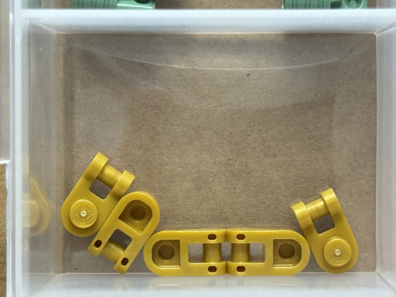 LEGO Parts - Pearl Gold Plate, Round 1 x 1 with Bar Handle - No 26047 - QTY 5