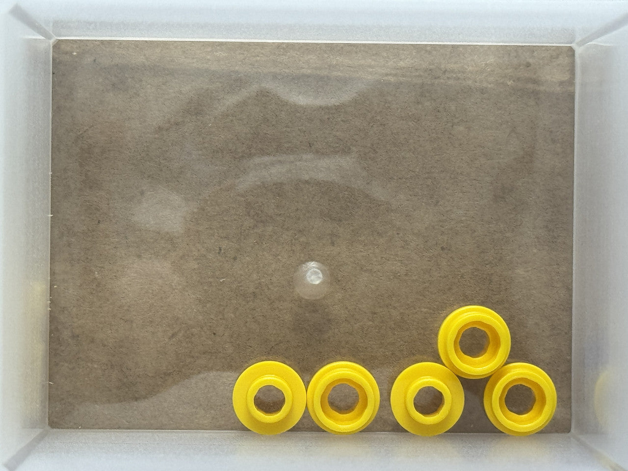 LEGO Parts - Yellow Plate, Round 1 x 1 with Open Stud - No 85861 - QTY 5