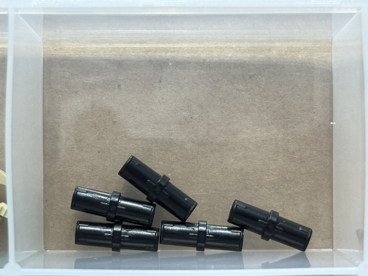 LEGO Parts - Black Technic, Pin with Short Friction Ridges - No 2780 - QTY 5