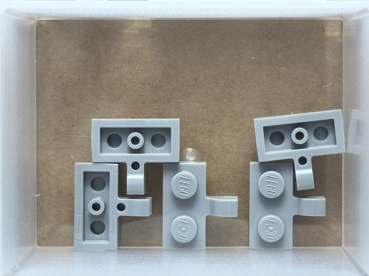 LEGO Parts - Light Bluish Gray Plate 1 x 2 with Clip on Side - No 11476 - QTY 5