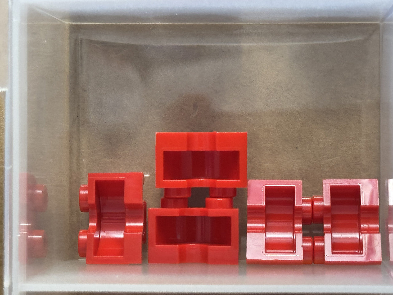 LEGO Parts - Red Cylinder Half 1 x 2 x 1 - No 68013 - QTY 5