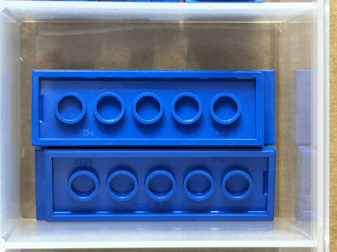 LEGO Parts - Blue Tile 2 x 6 - No 69729 - QTY 5