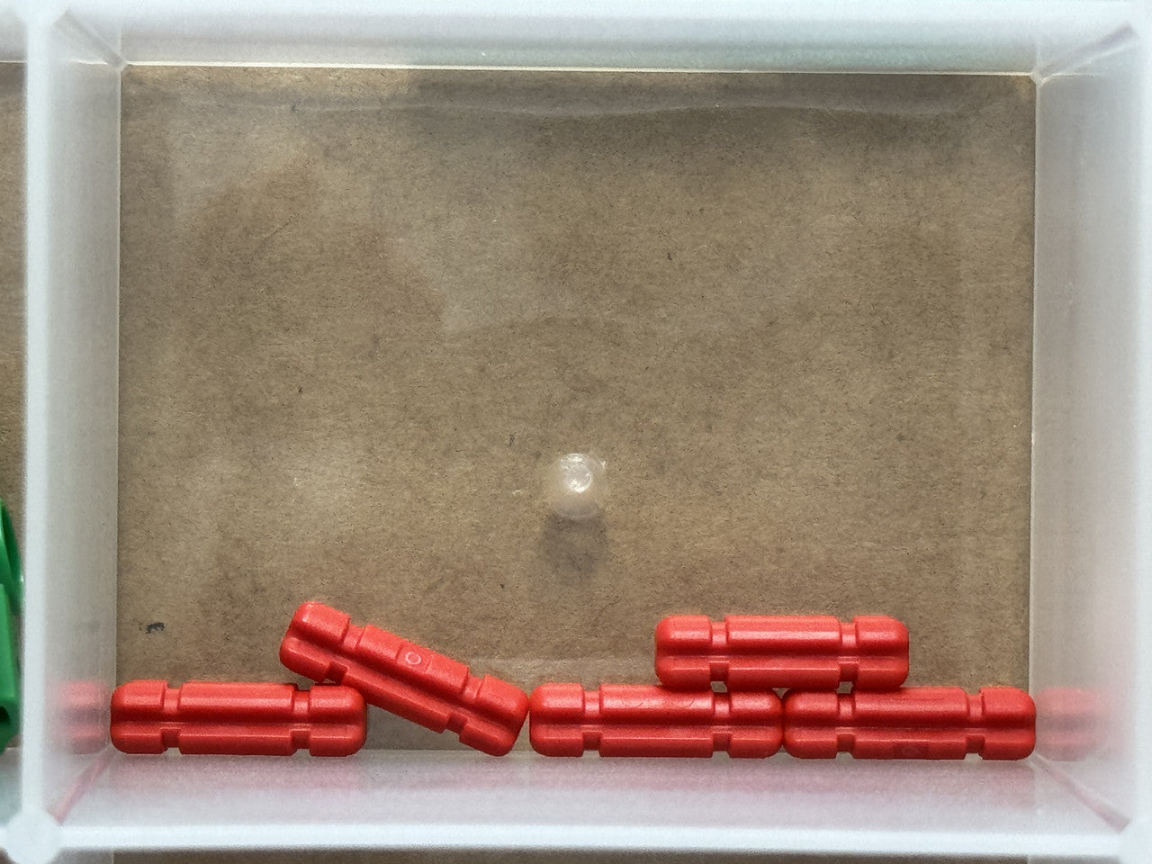 LEGO Parts - Red Technic, Axle 2L Notched - No 32062 - QTY 5