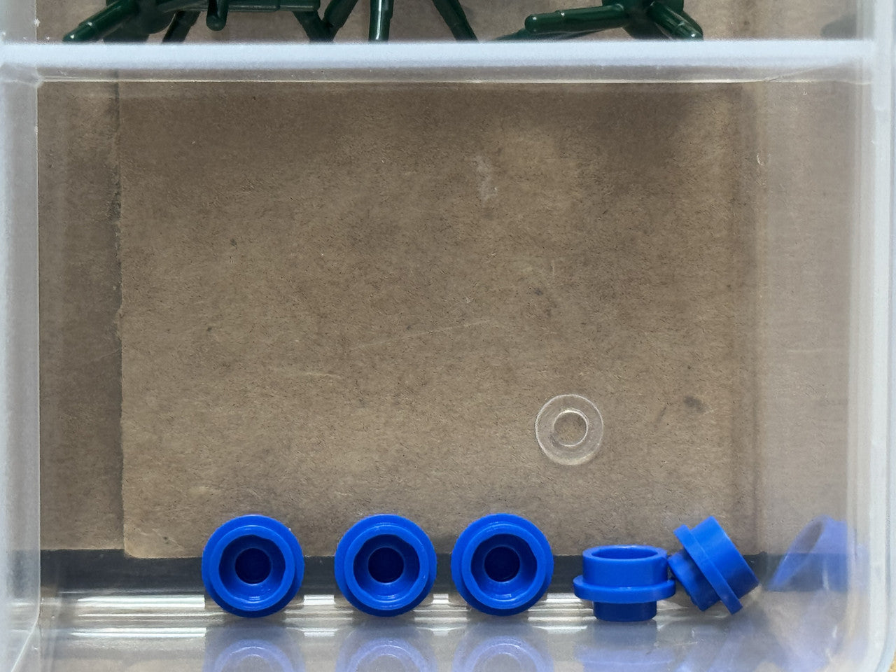 LEGO Parts - Blue Plate, Round 1 x 1 - No 4073 - QTY 5