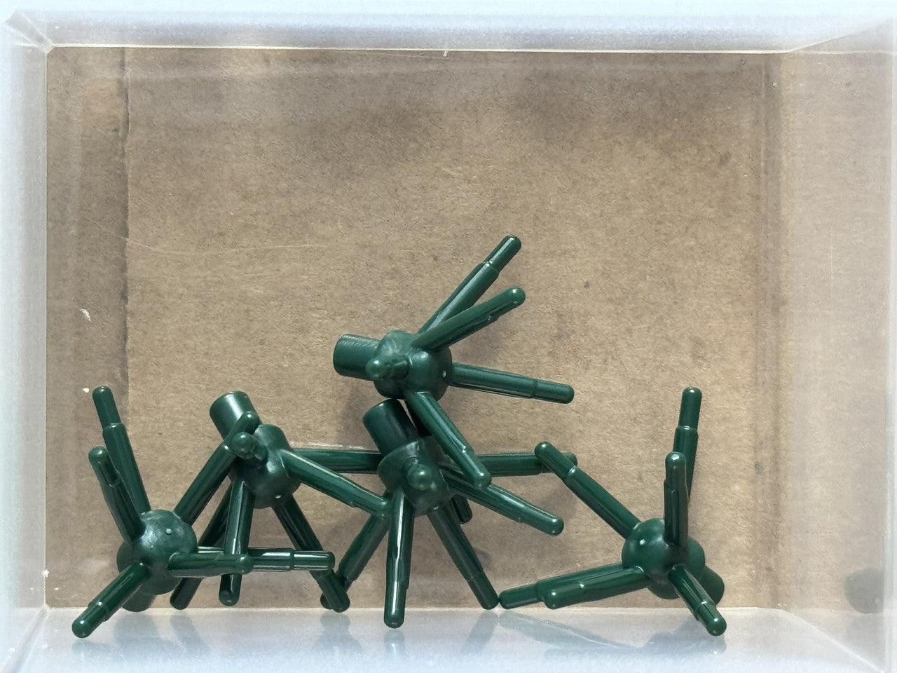 LEGO Parts - Dark Green Plant Flower Stem Bar and 6 Stems - No 19119 - QTY 5