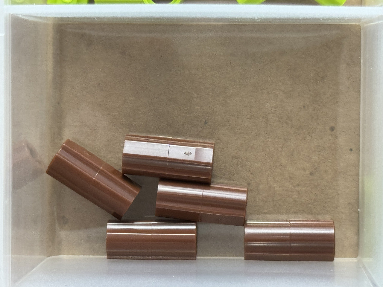 LEGO Parts - Reddish Brown Technic, Axle Connector 2L - No 6538c - QTY 5