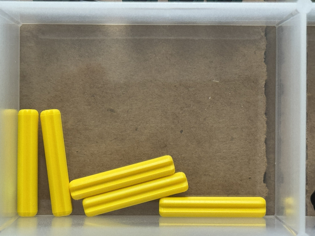 LEGO Parts - Yellow Technic, Axle 3L - No 4519 - QTY 5