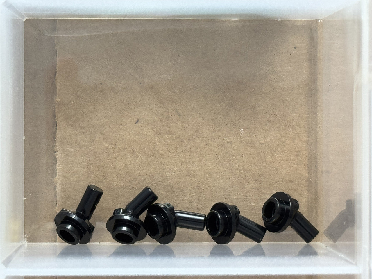 LEGO Parts - Black Bar 1L with Angled Hollow Stud - No 65578 - QTY 5