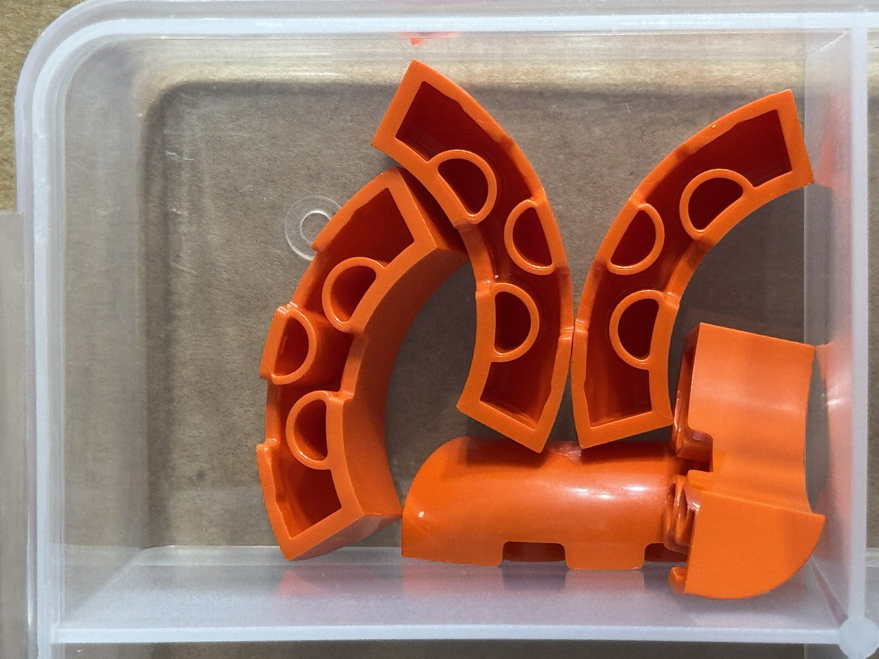 LEGO Parts - Reddish Orange Brick, Round Corner 3 x 3 - No 65617 - QTY 5