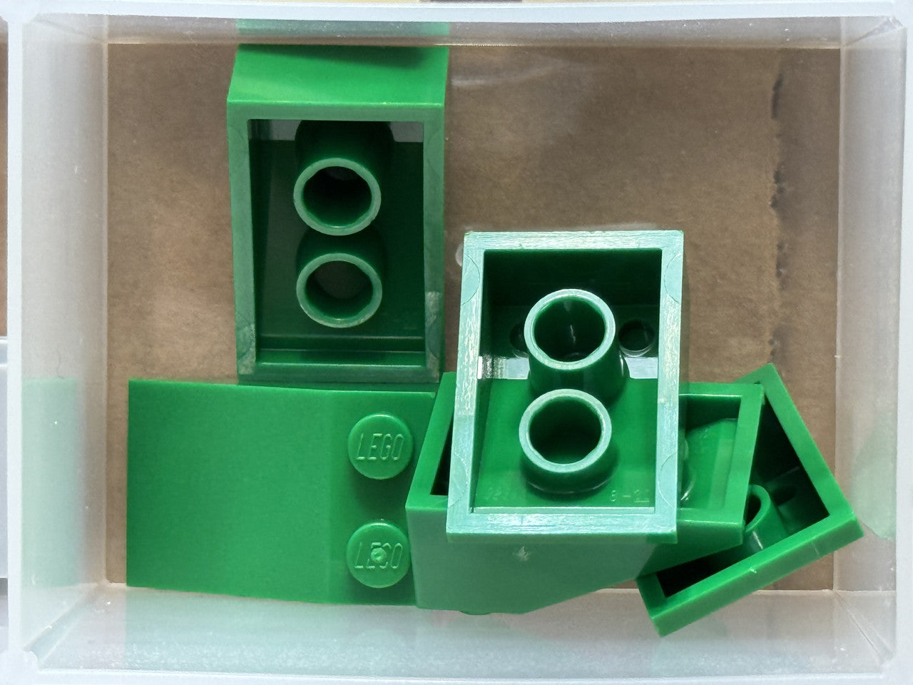 LEGO Parts - Green Slope 33 3 x 2 - No 3298 - QTY 5