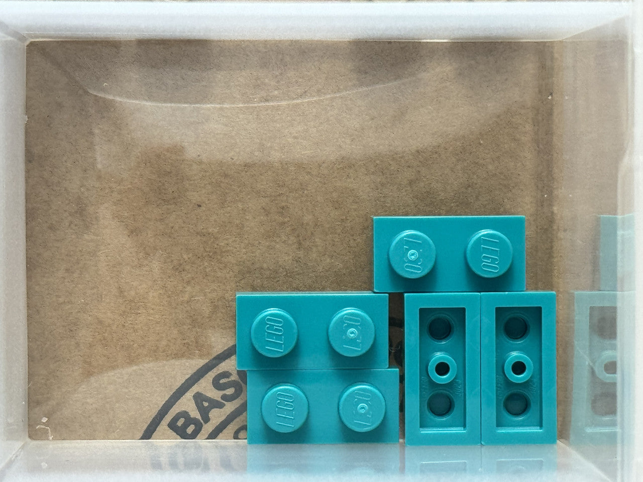 LEGO Parts - Dark Turquoise Plate 1 x 2 - No 3023 - QTY 5