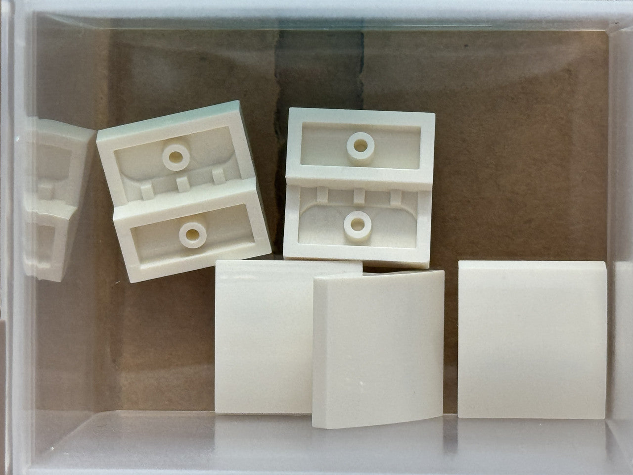 LEGO Parts - White Slope, Curved 2 x 2 x 2/3 - No 15068 - QTY 5