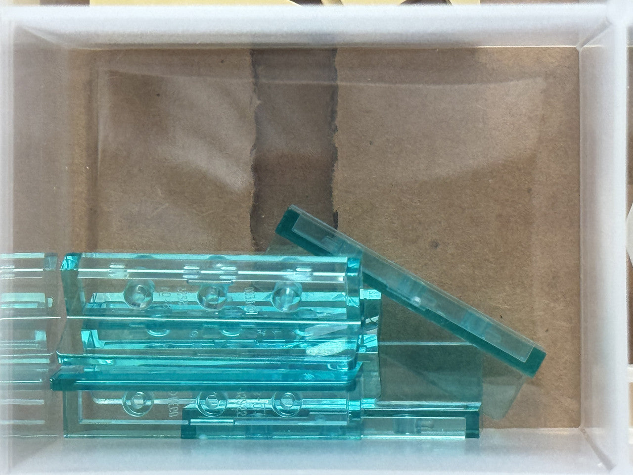 LEGO Parts - Trans-Light Blue Panel 1 x 4 x 1 - No 30413 - QTY 5