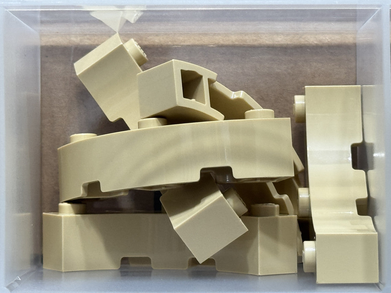 LEGO Parts - Tan Brick, Round Corner 4 x 4 Macaroni 3 Studs - No 48092 - QTY 5