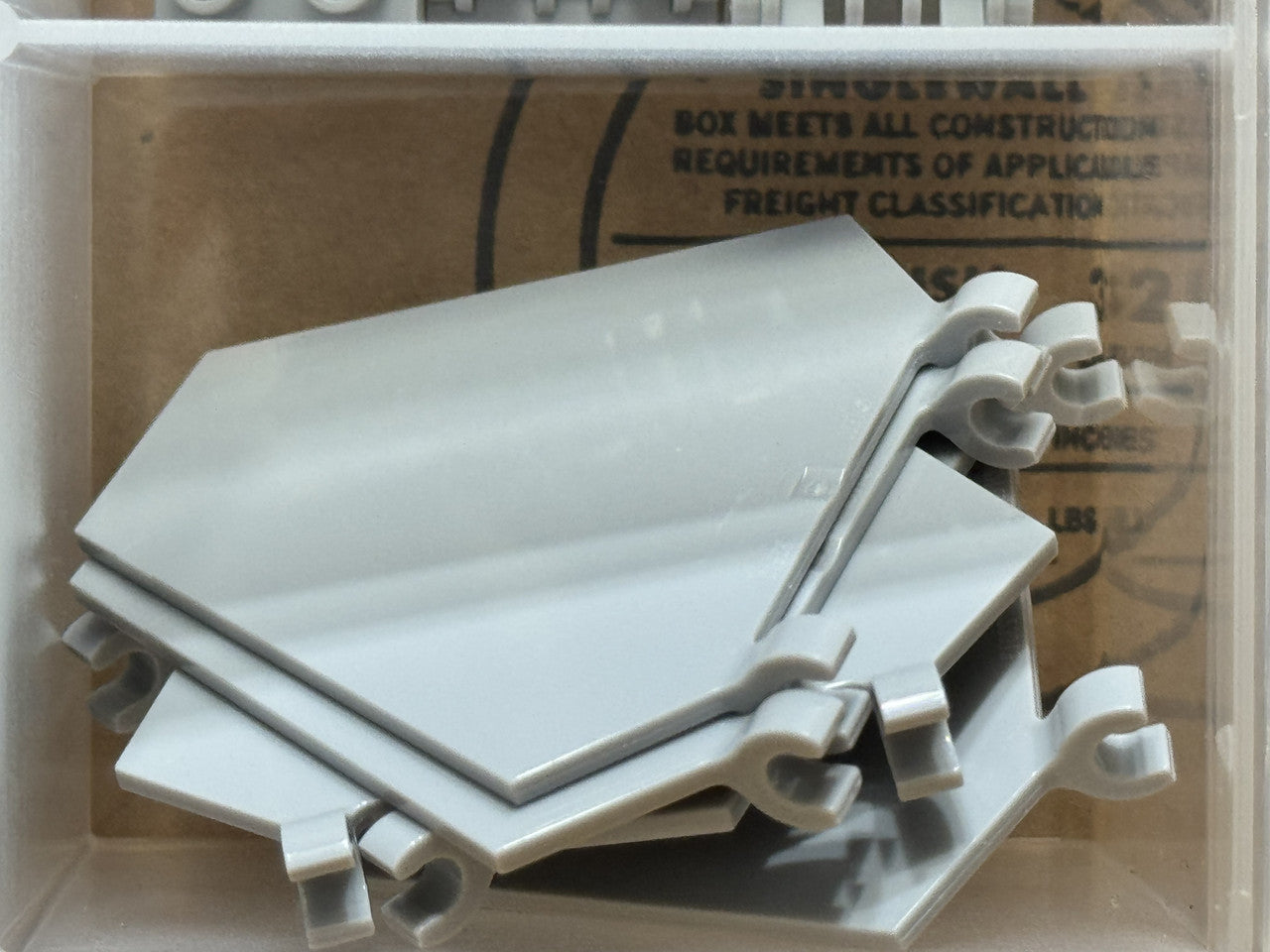 LEGO Parts - Light Bluish Gray Flag 5 x 6 Hexagonal - No x1435 - QTY 5