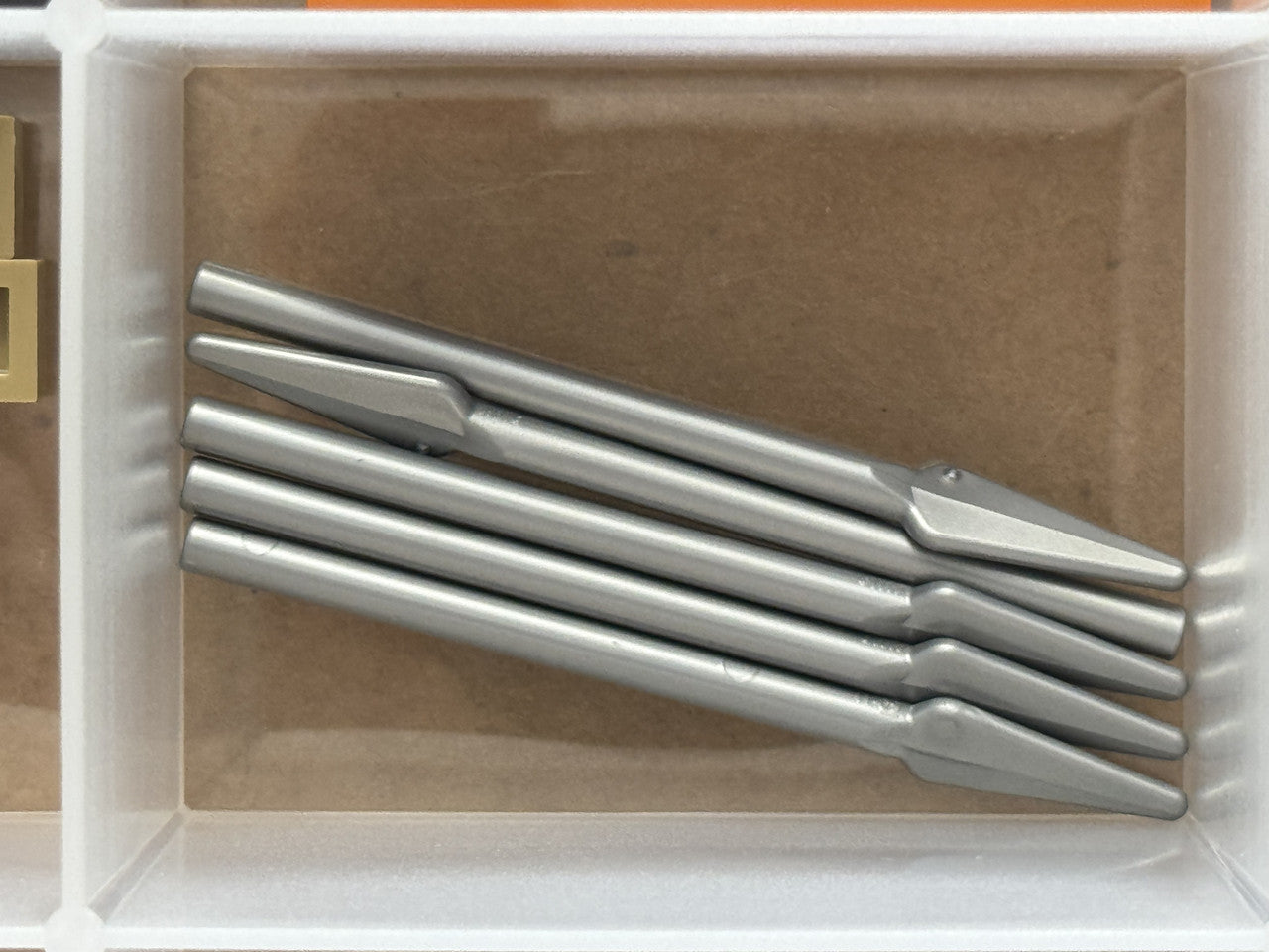 LEGO Parts - Flat Silver Minifigure, Weapon Pike / Spear - No 93789 - QTY 5