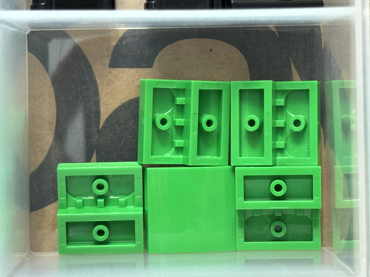 LEGO Parts - Bright Green Slope, Curved 2 x 2 x 2/3 - No 15068 - QTY 5