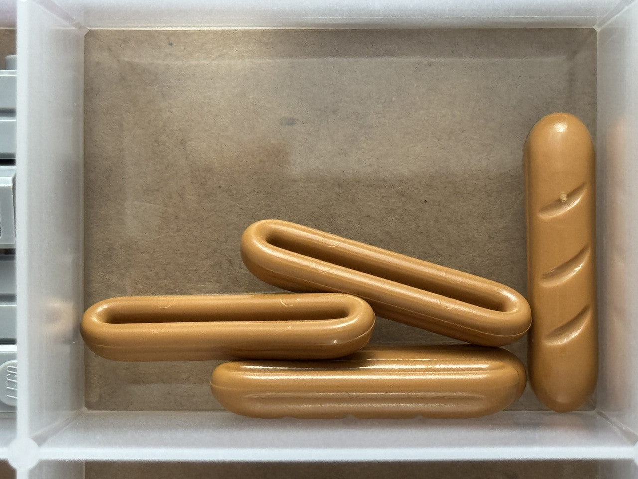LEGO Parts - Medium Nougat Bread / Baguette - No 4342 - QTY 5