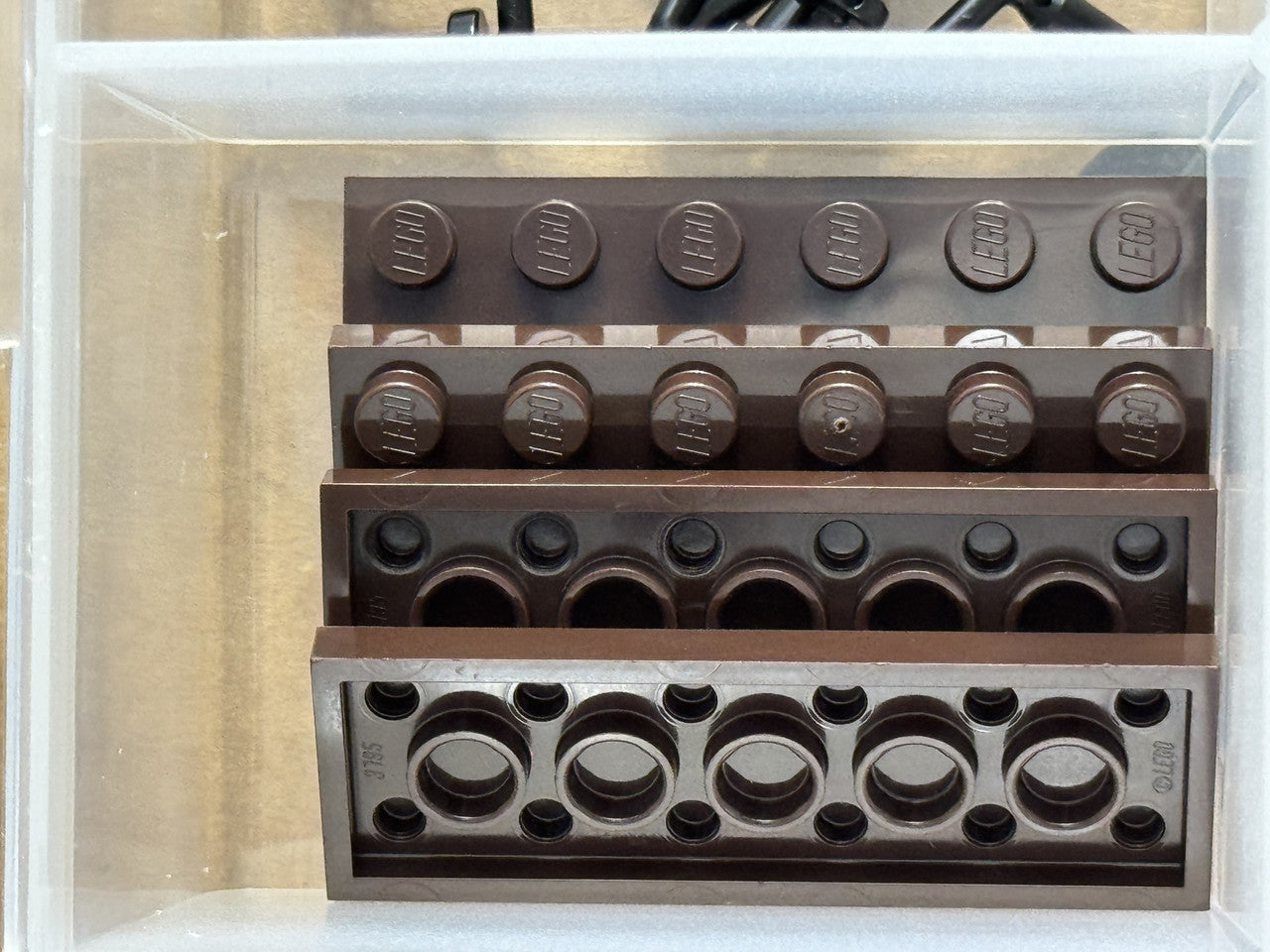 LEGO Parts - Dark Brown Plate 2 x 6 - No 3795 - QTY 5