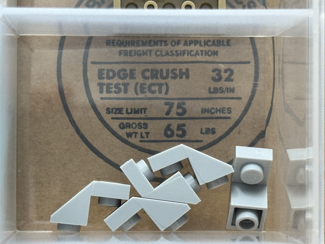 LEGO Parts - Light Bluish Gray Slope, Inverted 45 2 x 1 Cutout - No 2310 - QTY 5