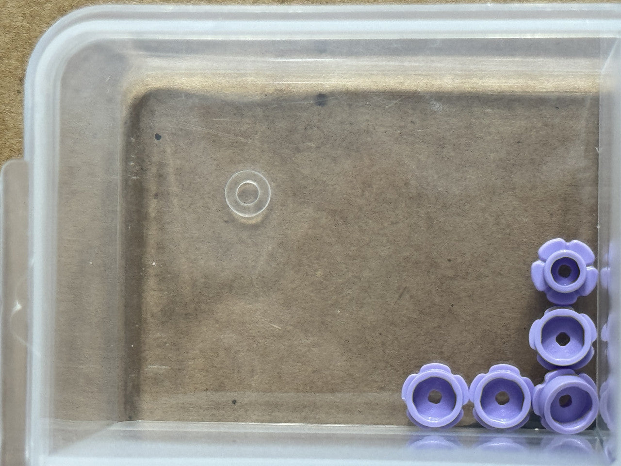 LEGO Parts - Lavender Plate, Round 1 x 1 with Flower Edge - No 24866 - QTY 5