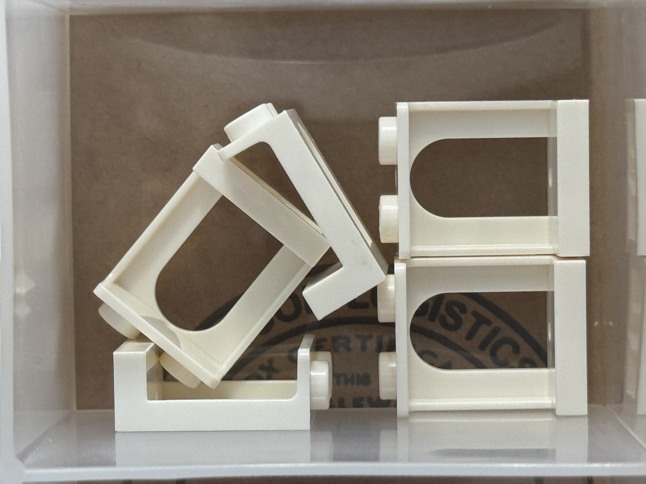 LEGO Parts - White Window 1 x 2 x 2 Castle - No 90195 - QTY 5
