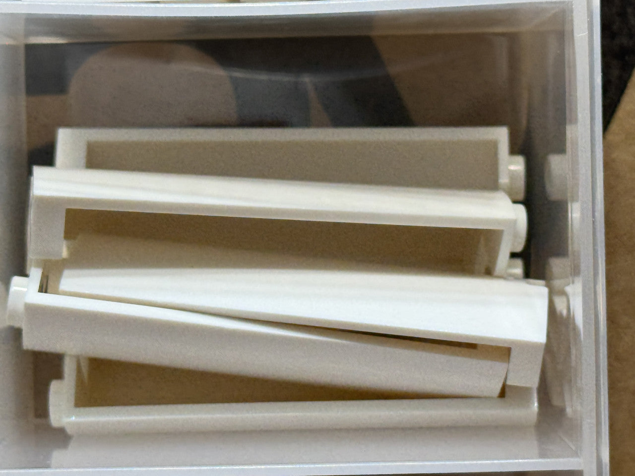 LEGO Parts - White Cylinder Quarter 2 x 2 x 5 1 x 1 Cutout - No 30987 - QTY 5