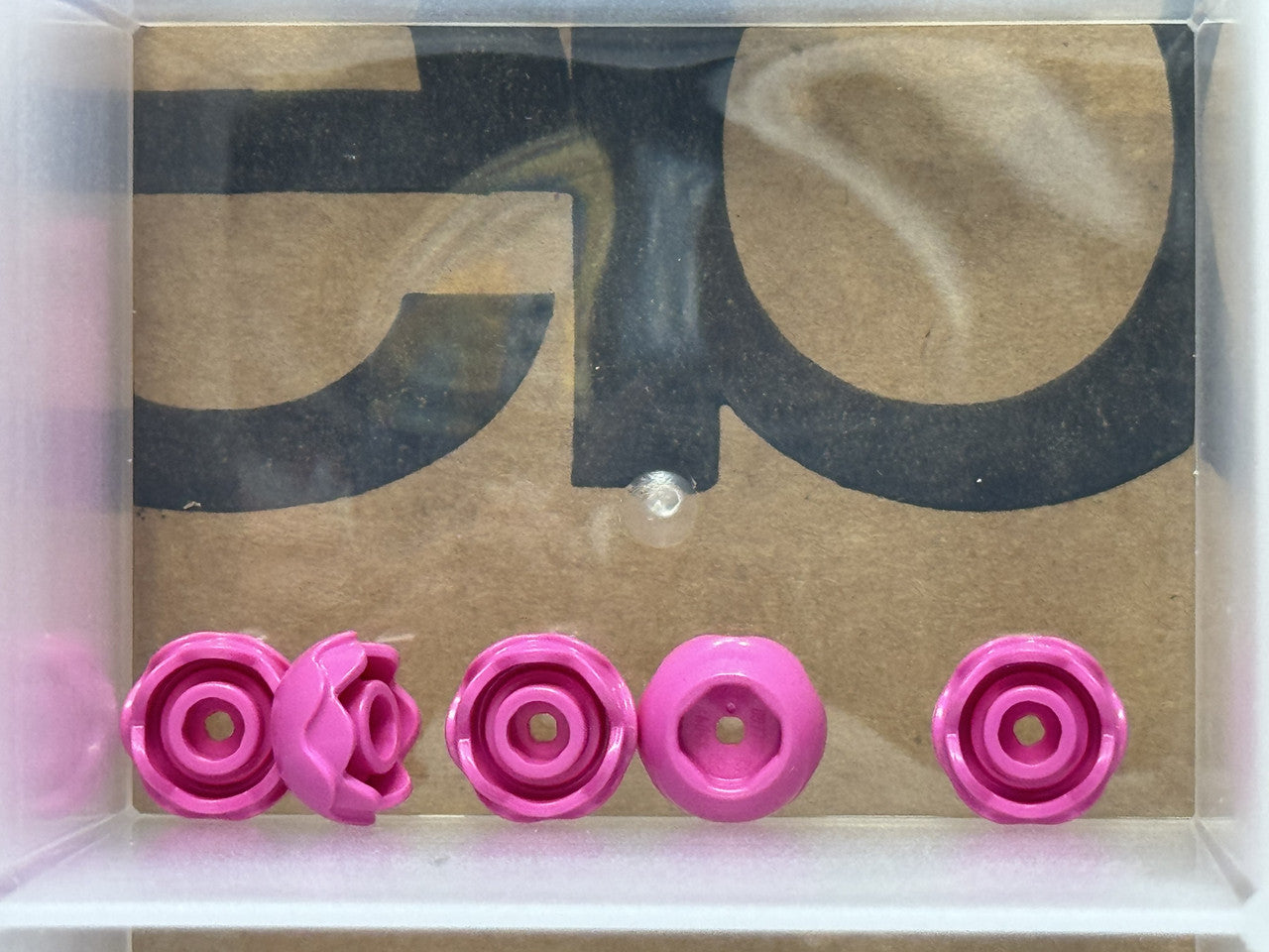 LEGO Parts - Dark Pink Plant Flower Round 2 Layers Peony Rose - No 5904 - QTY 5