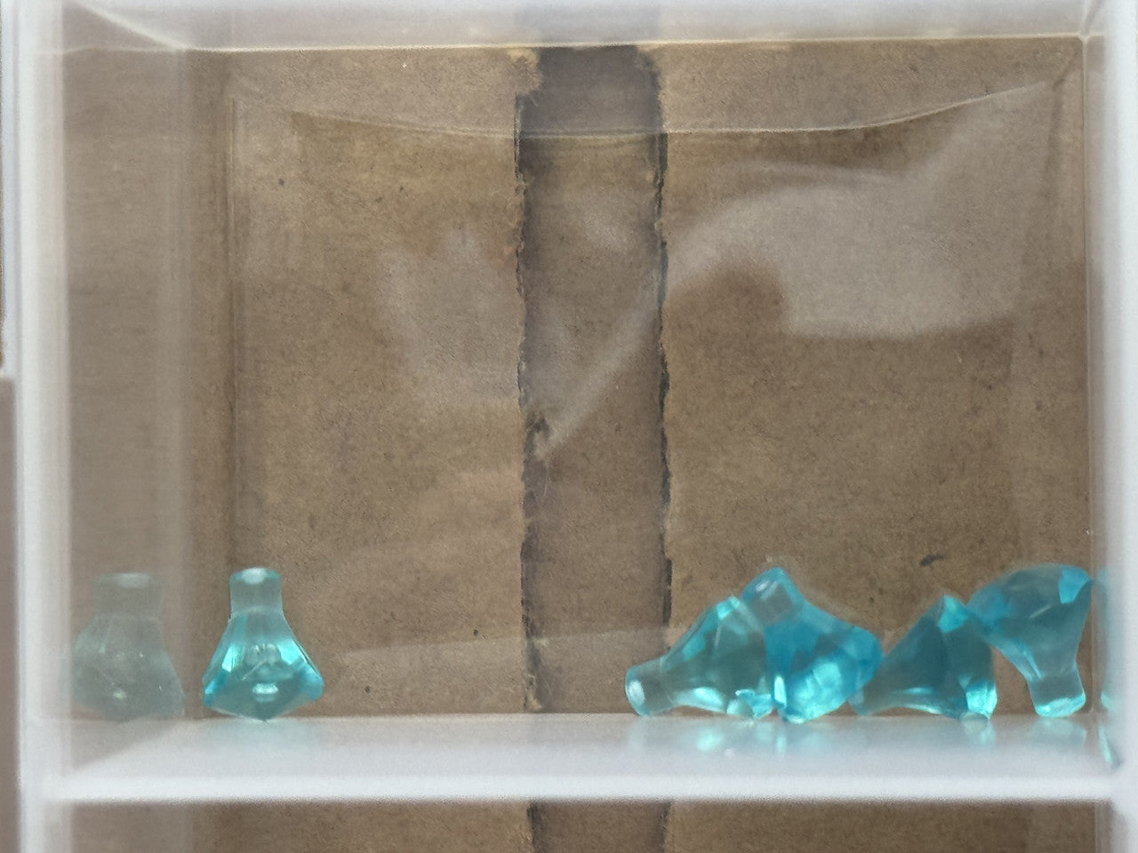 LEGO Parts - Trans-Light Blue Rock 1 x 1 Jewel 24 Facet - No 30153 - QTY 5