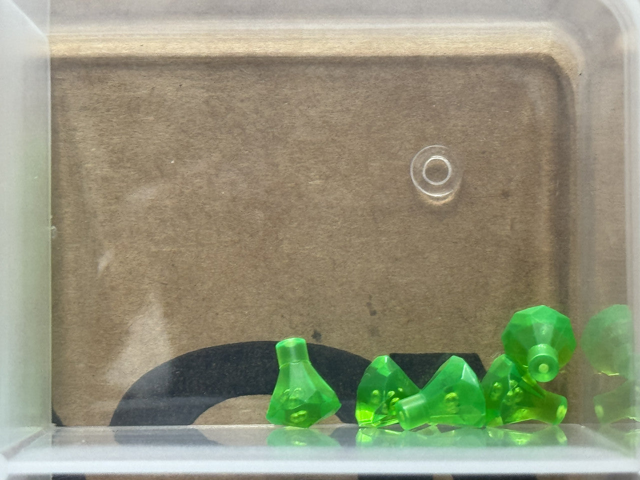LEGO Parts - Trans-Bright Green Rock 1 x 1 Jewel 24 Facet - No 30153 - QTY 5